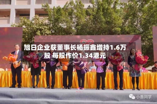 旭日企业获董事长杨振鑫增持1.6万股 每股作价1.34港元-第1张图片