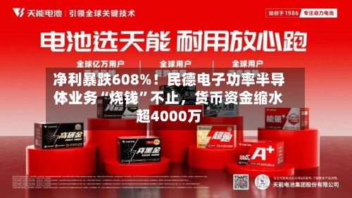 净利暴跌608%！民德电子功率半导体业务“烧钱”不止，货币资金缩水超4000万-第1张图片